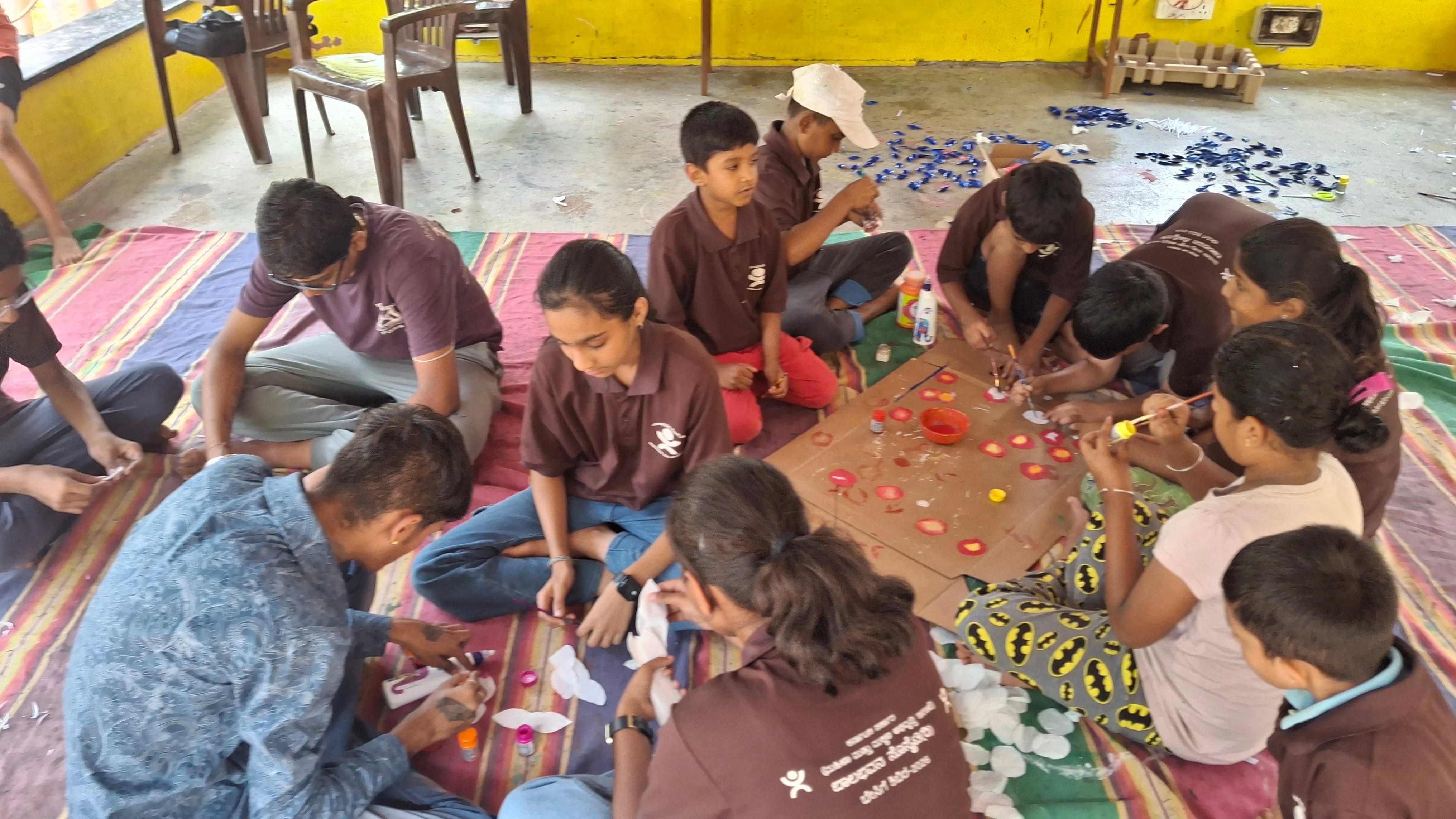 Children painting